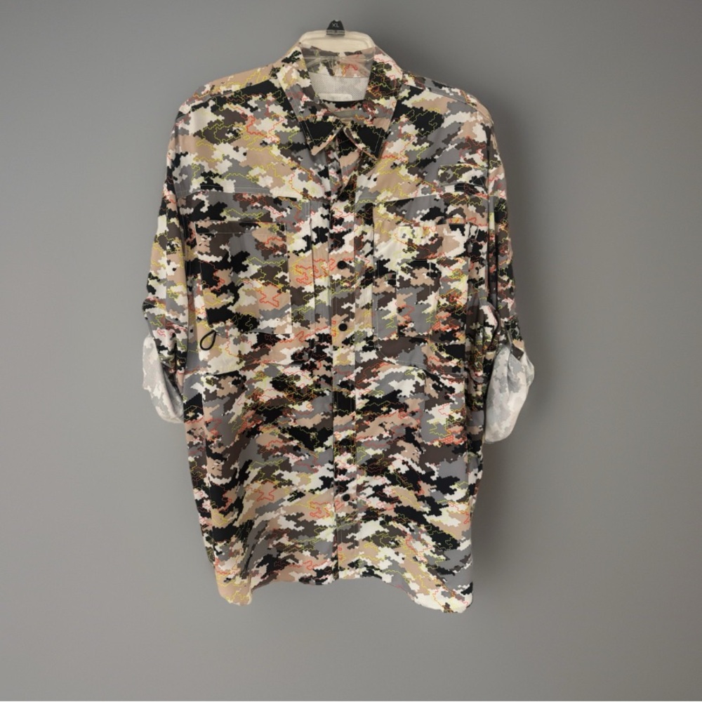 Reel Legends Men's Camouflage Shirt Bundle with Button Up and Undershirt